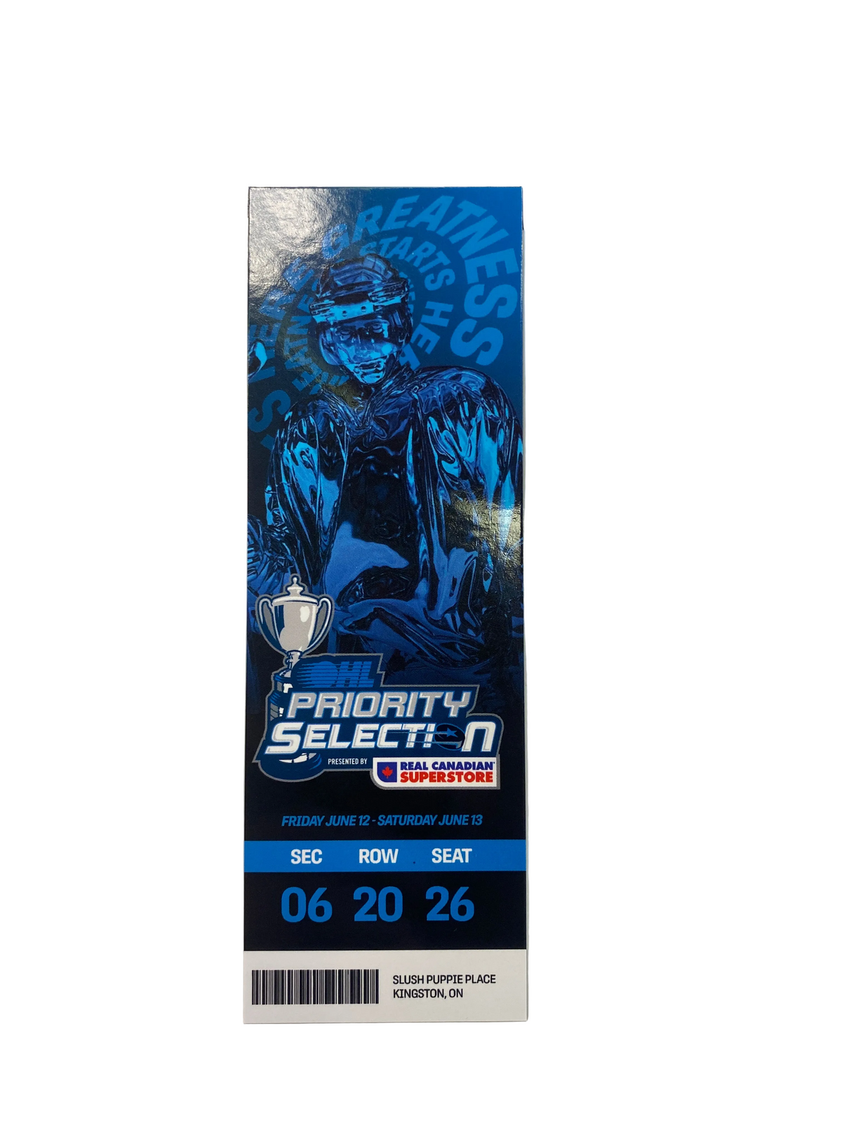 2026 OHL Draft Commemorative Ticket