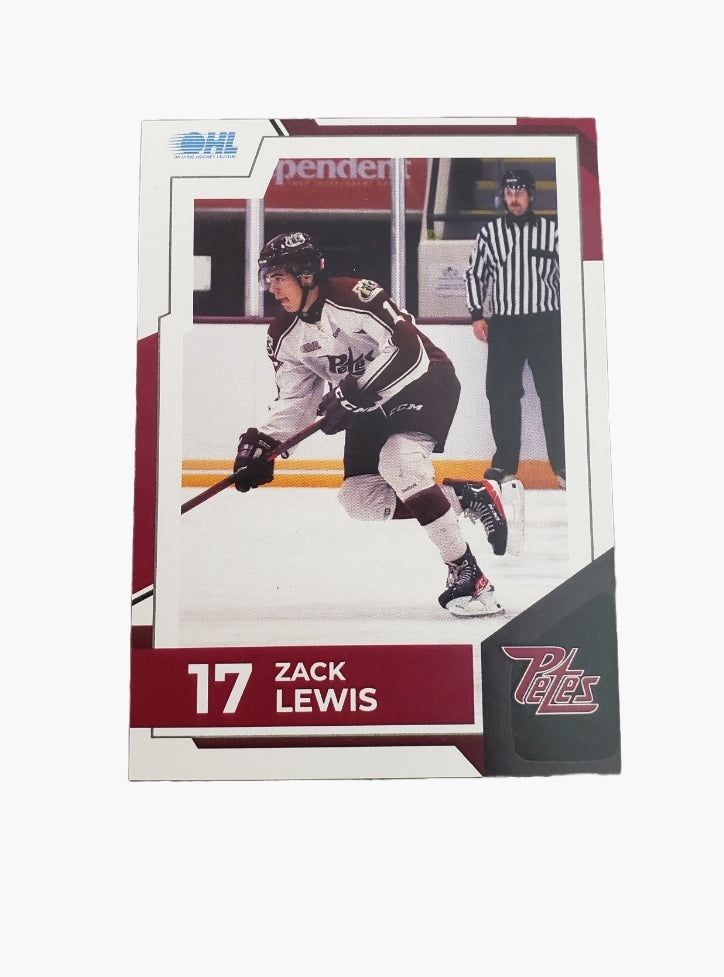 2022-23 Zack Lewis Petes card no. 17*