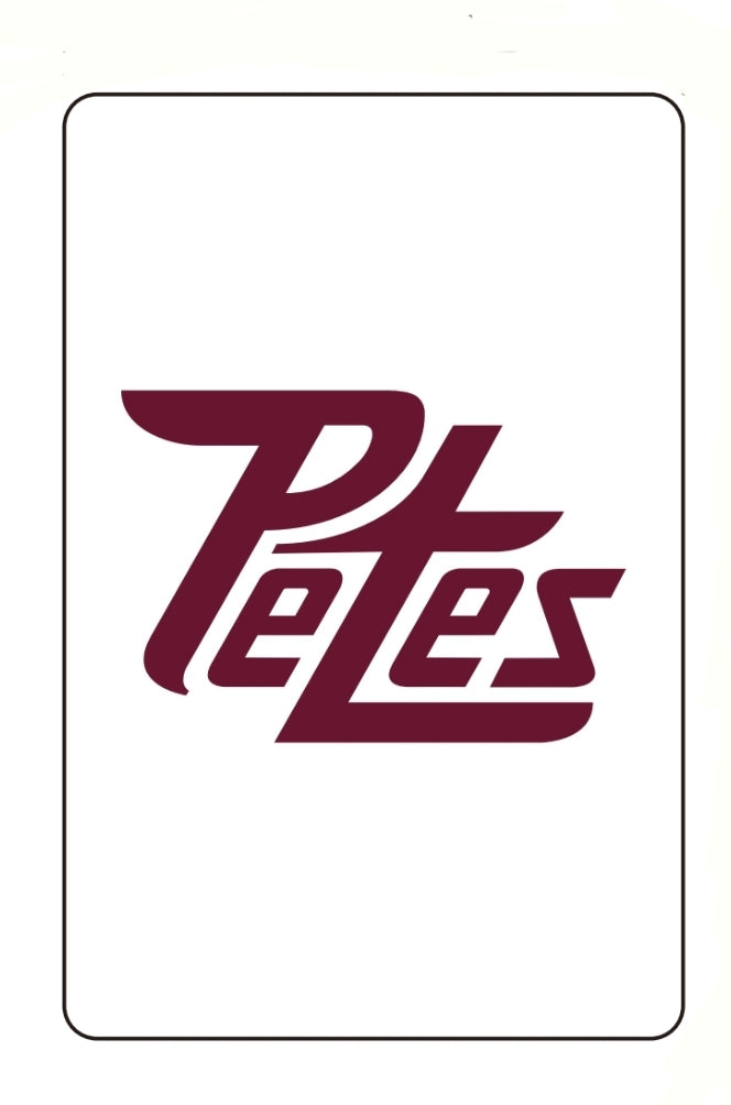 Peterborough Petes 54 card pack of playing cards - includes 2 jokers