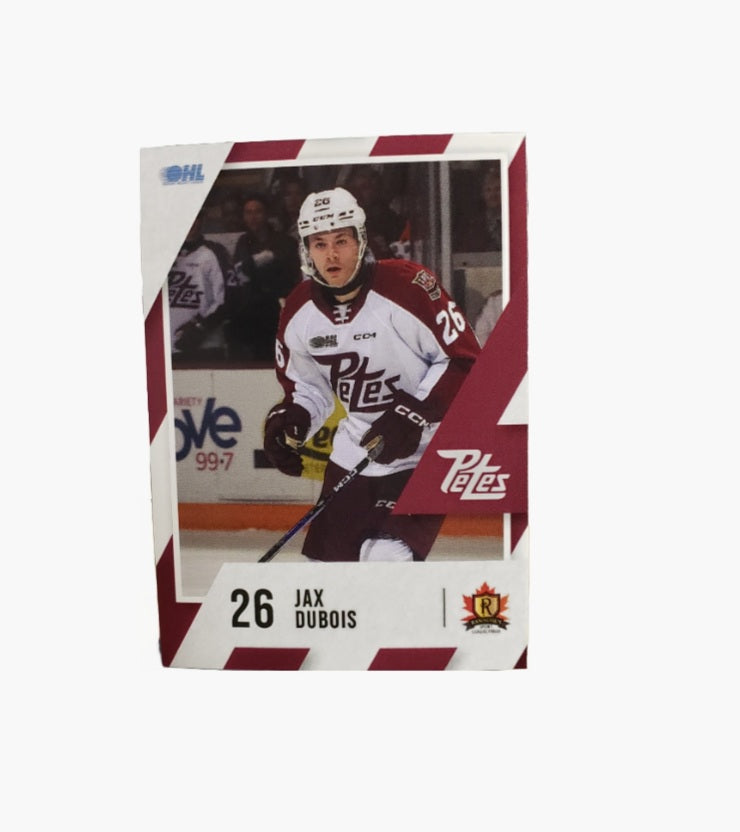2023-24 Jax Dubois Peterborough Petes card no. 26