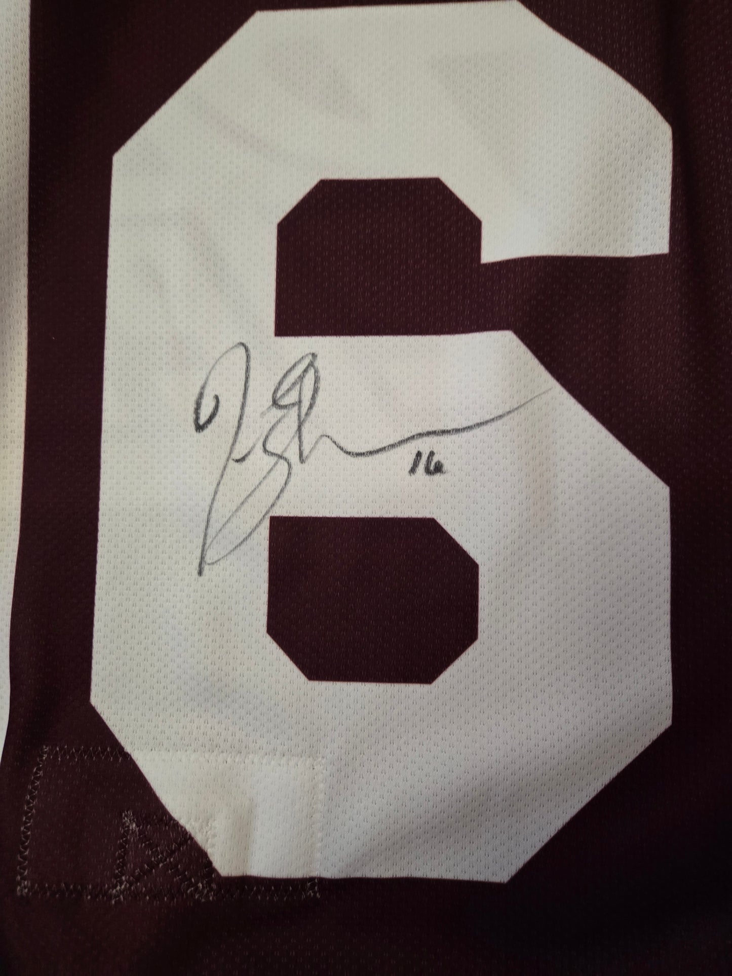 Jamie Langenbrunner signed warmup jerseys