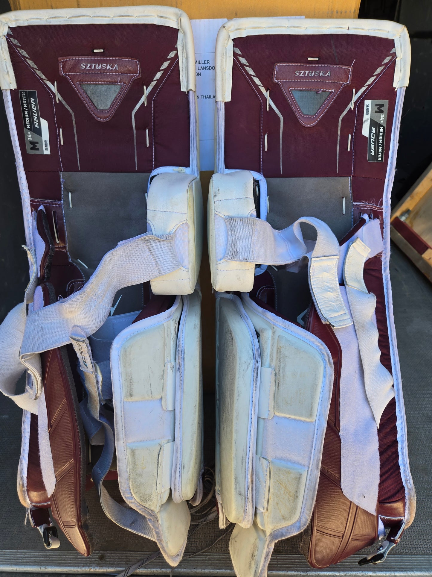 Liam Sztuska 2023-24 goalie pads