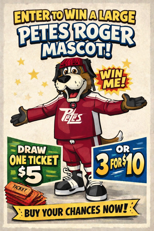 2 foot tall Roger Raffle!