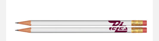 Peterborough Petes pencil white with maroon logo - sold individually