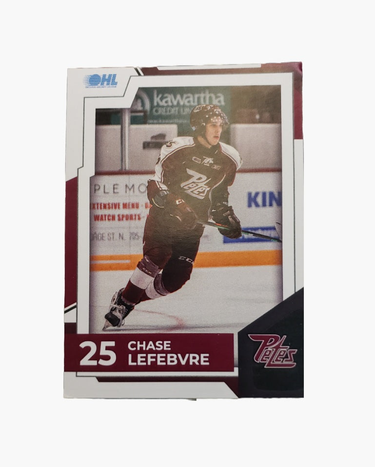 2022-23 Chase Lefebvre Petes card no. 25*