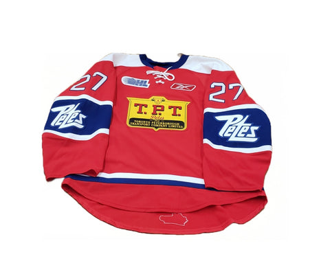 Lino Martschini 2010-11 game worn TPT jersey
