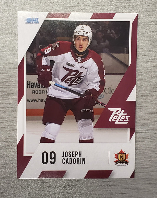 Peterborough Petes 2023-24 Joseph Cadorin Petes card no. 9