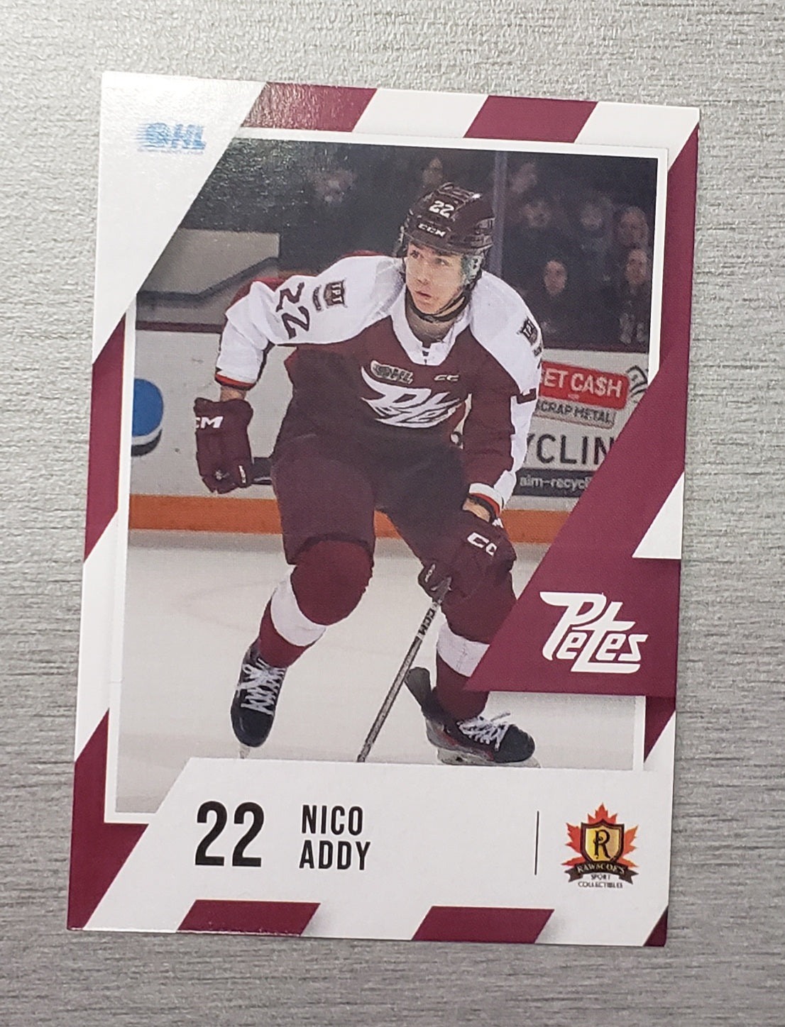 2023-24 Nico Addy Petes card no. 22*