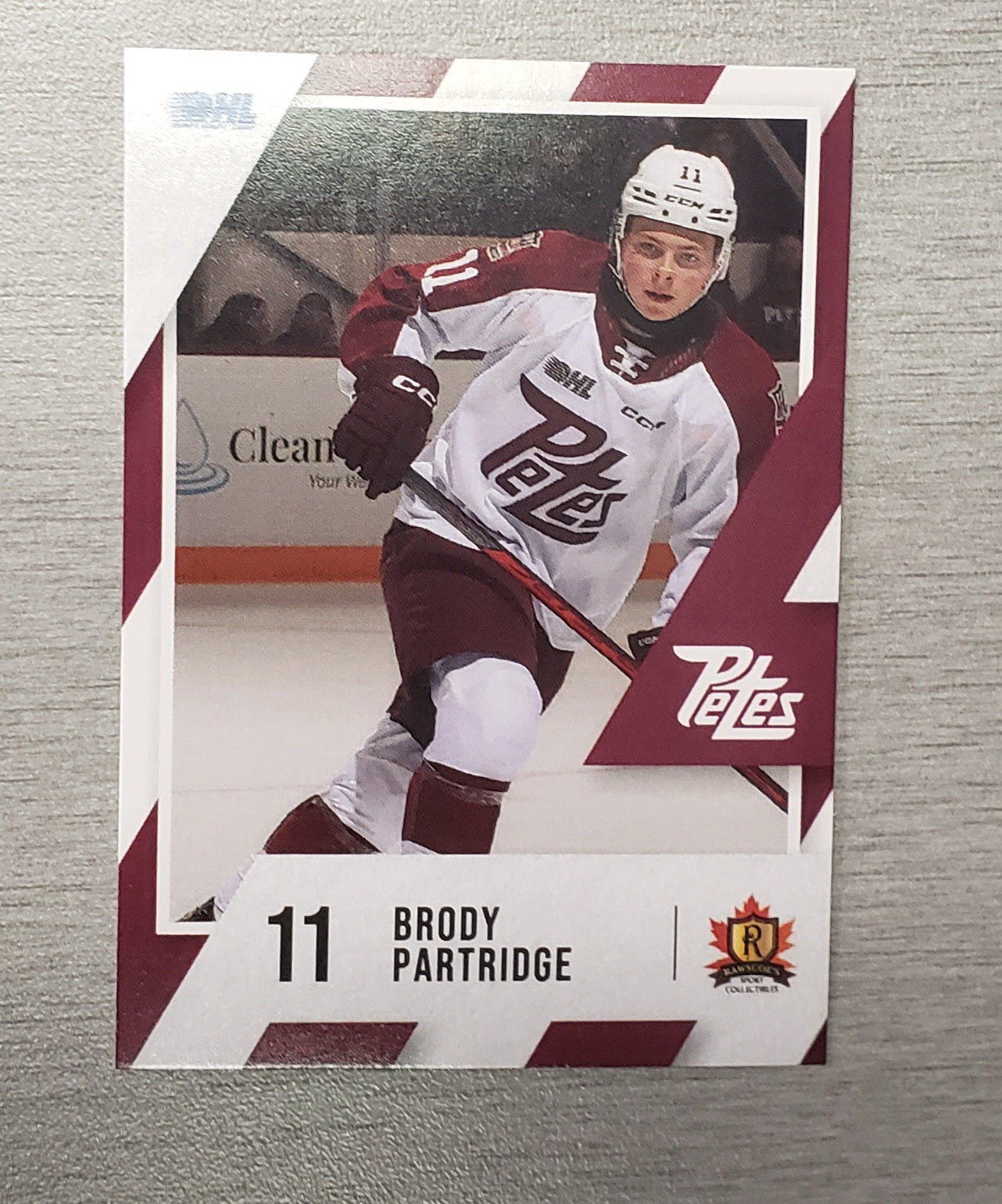 2023-24 Brody Partridge Petes card no. 11*