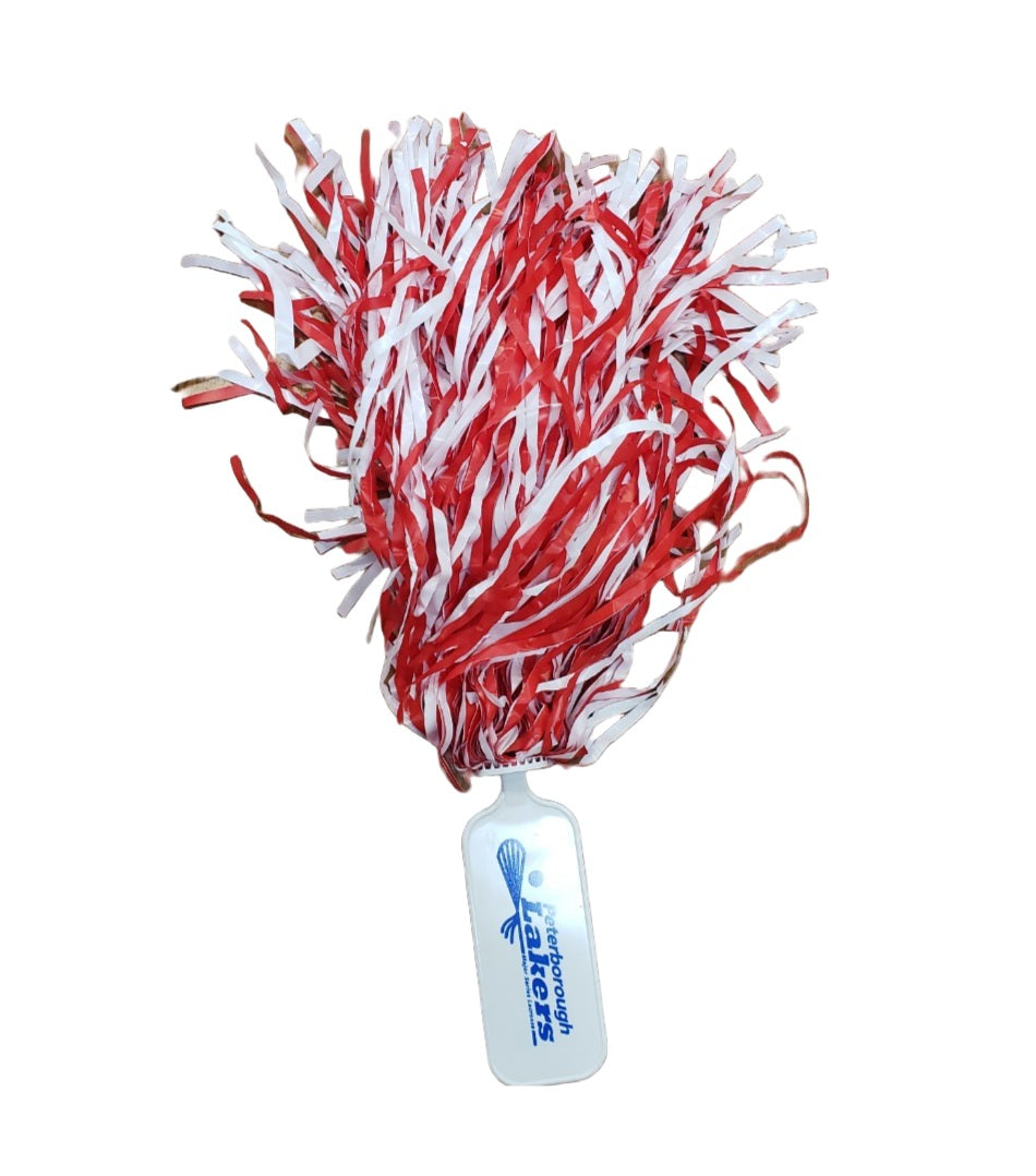 Lakers Red and White pom pom