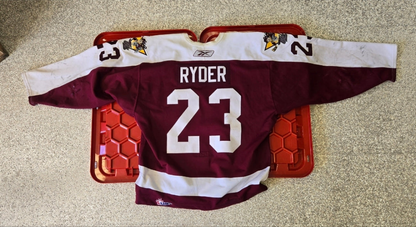 Daniel Ryder 2005-06 Reebok game worn maroon jersey