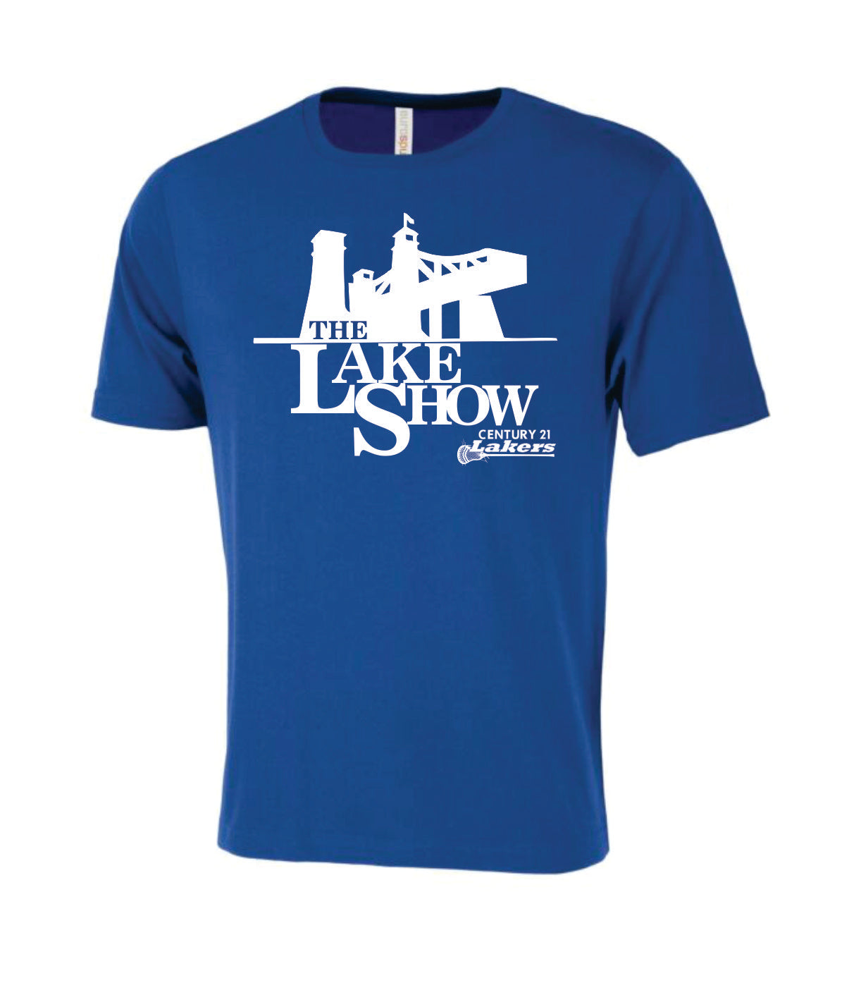 Peterborough Lakers Blue Crewneck T-Shirt - Lake Show Logo