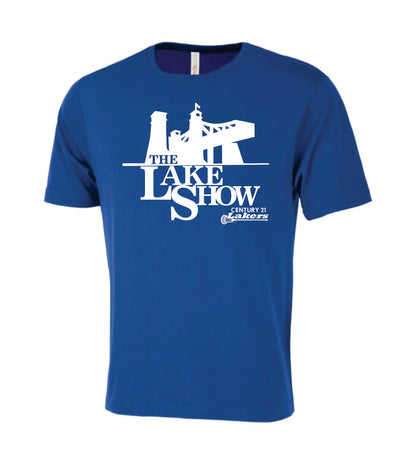 Peterborough Lakers Blue Crewneck T-Shirt - Lake Show Logo