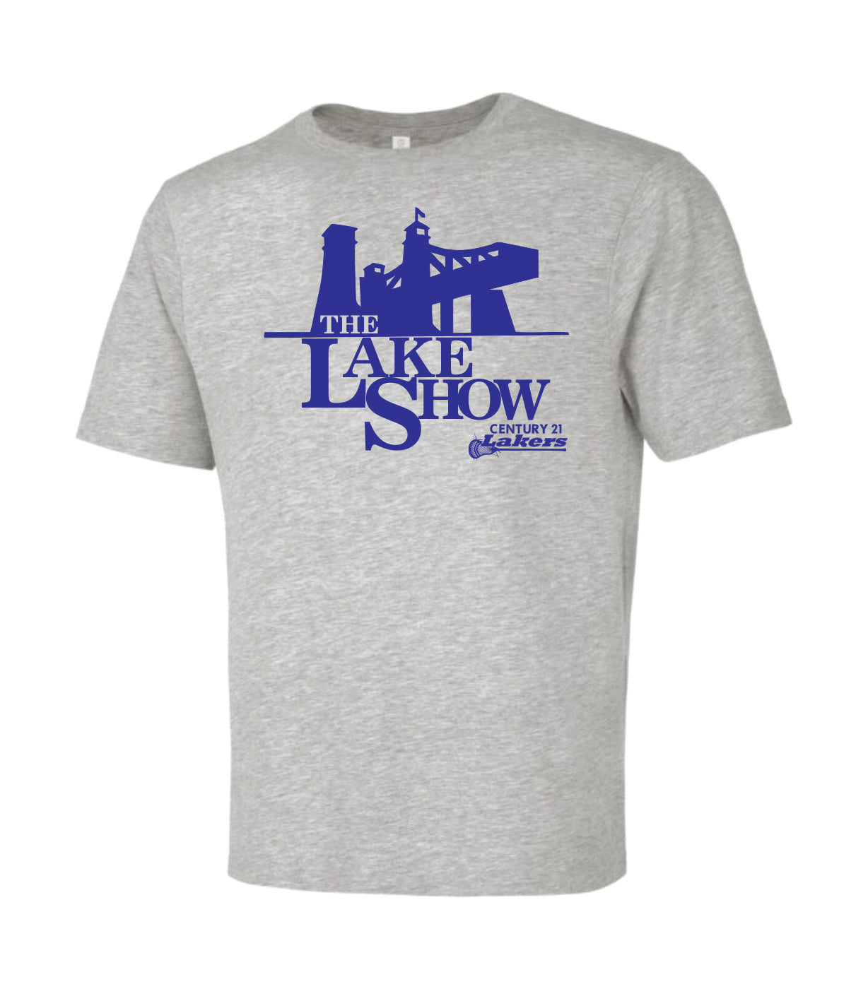 Peterborough Lakers Grey Crewneck T-Shirt - Lake Show Logo