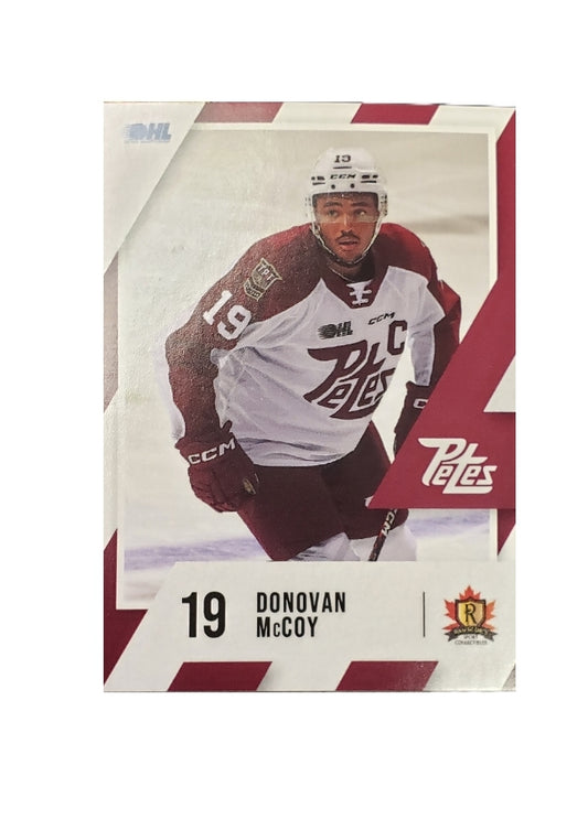 2023-24 Donovan McCoy Petes card no. 19*