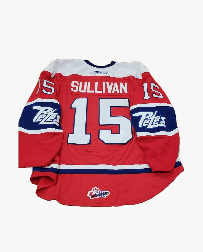 Peterborough Petes Joe Sullivan 2010-11 game worn TPT jersey