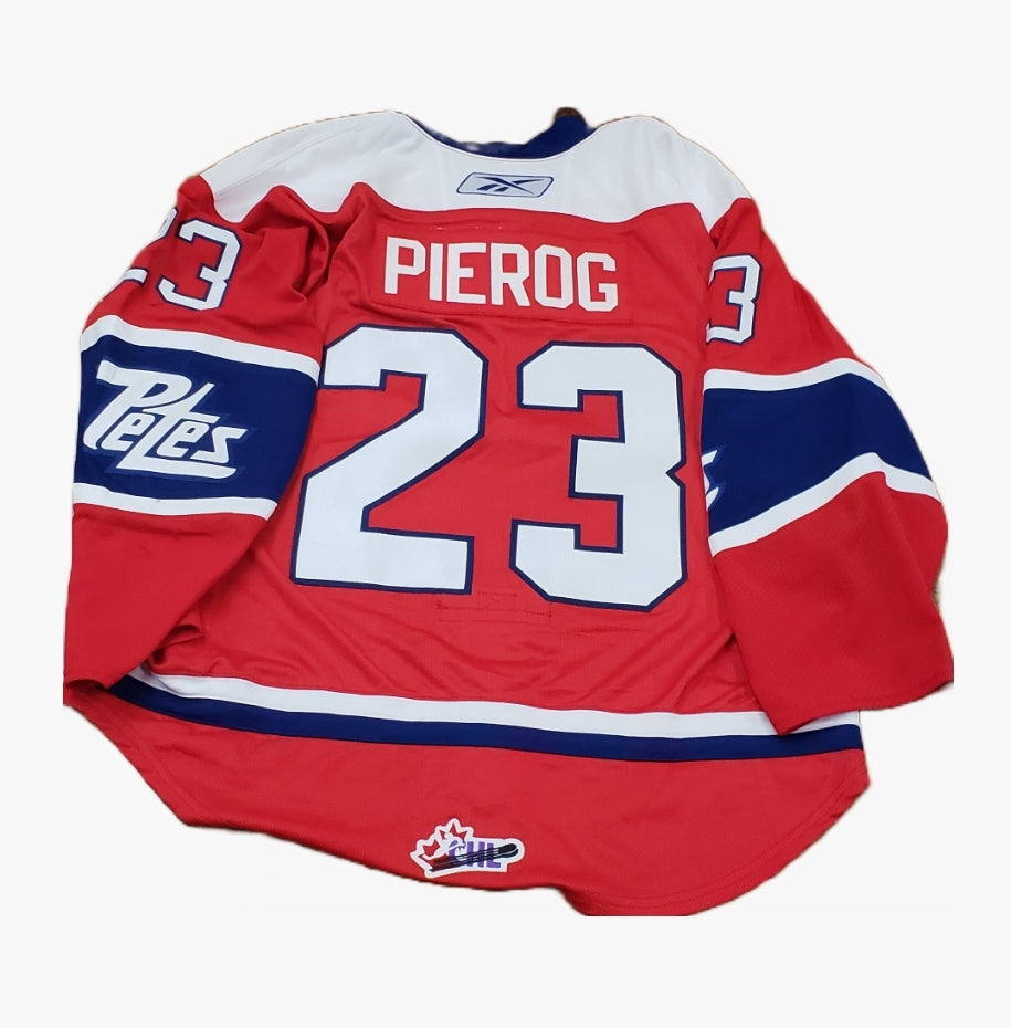 Peterborough Petes Stephen Pierog 2011-12 game worn TPT jersey