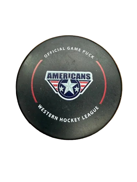 Hockey puck with Tri-City Americans logo