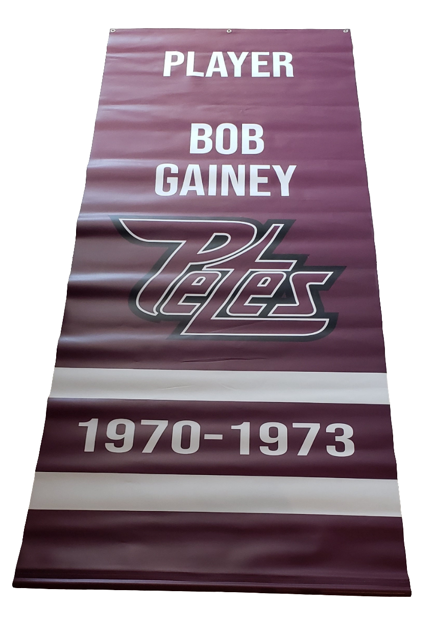 Petes historical rafter banners