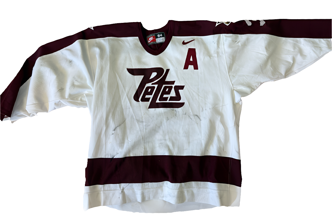 Lucas Krajicek nike white game worn jersey