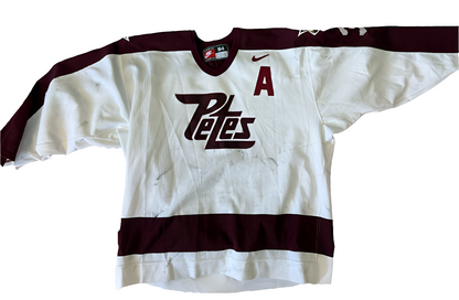 Lucas Krajicek nike white game worn jersey