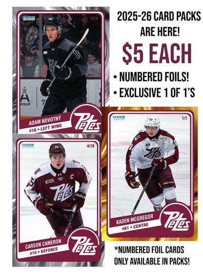 2025-26 Peterborough Petes card packs
