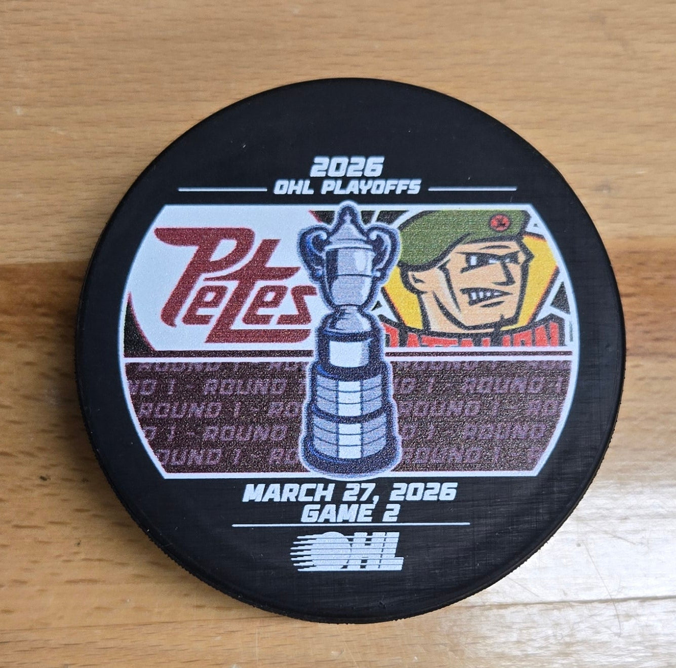 2026 Playoff Warm up pucks