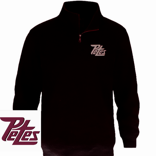 Adult Petes Black 1/4 Zip